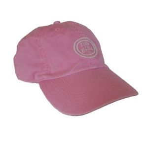 Life is good pink baseball hat